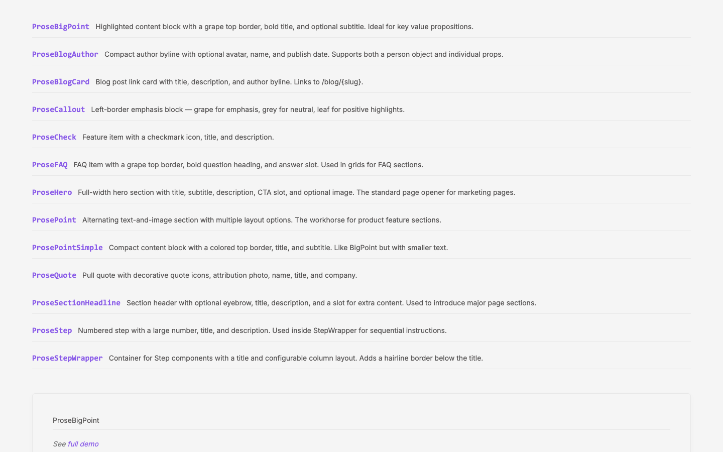 c9 — WWW Component Extraction + content→prose Rename
